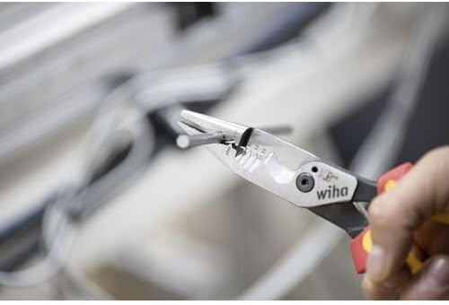 Wiha Multifunktionszange für Elektriker 8in1 I Crimpen, Abisolieren, Schneiden, Greifen, Entgraten,