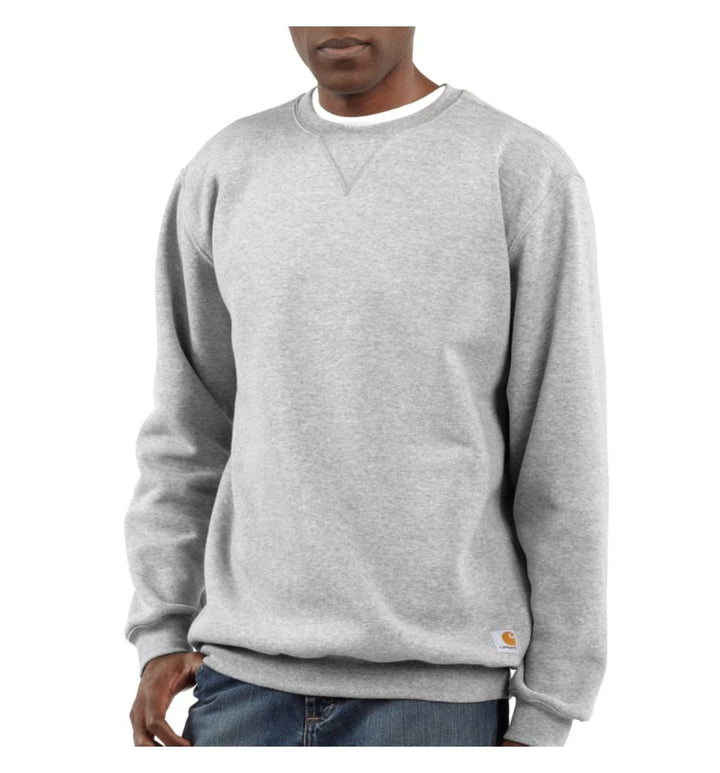 Carhartt Herren Weites, Mittelschweres Rundhalsausschnitt Sweatshirt XS Grau Meliert, XS Grau Melier