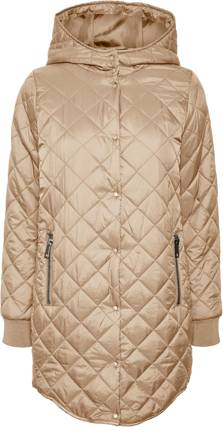 VERO MODA Female Mantel VMHAYLE Steppjacke Bungee Cord XS, Bungee Cord XS