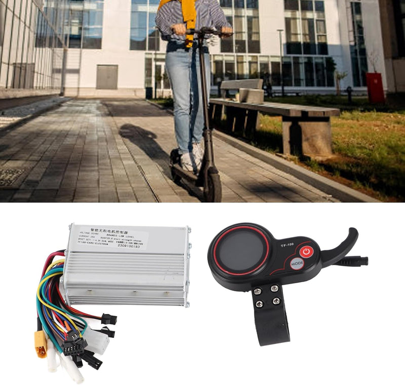 BuyWeek Elektroroller Controller Kit, 20A 48V E-Scooter Motor Controller Elektromotorsteuerung mit T