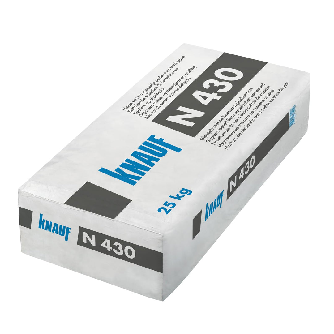 Knauf N 430 Bodenausgleichsmasse 25kg | gipsgebunden 2–30mm | selbstnivellierende Ausgleichsmasse In