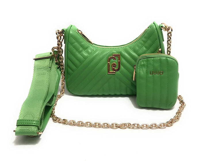 Liu Jo Borsa donna tracolla Achala ecs S hobo ecopelle verde BS23LJ44 AA3225 E0426 Media