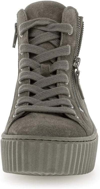 Gabor Damen High-Top Sneaker, Frauen Halbschuhe,Wechselfussbett,Best Fitting 37.5 EU Braun Tartufo,