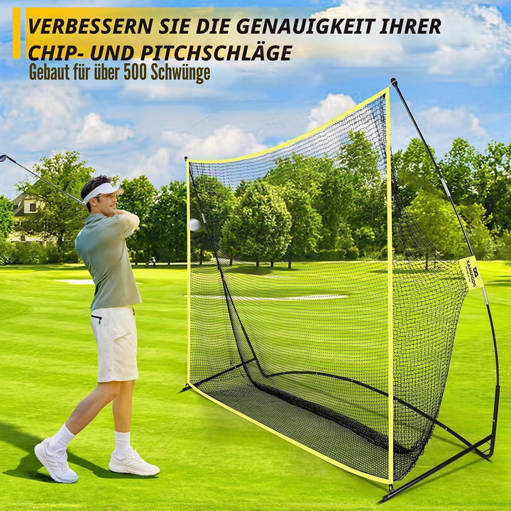 PodiuMax Golfschlägernetz, 3 x 2,1 m, Driving Range für Garten und Innenbereich, auch geeignet für F