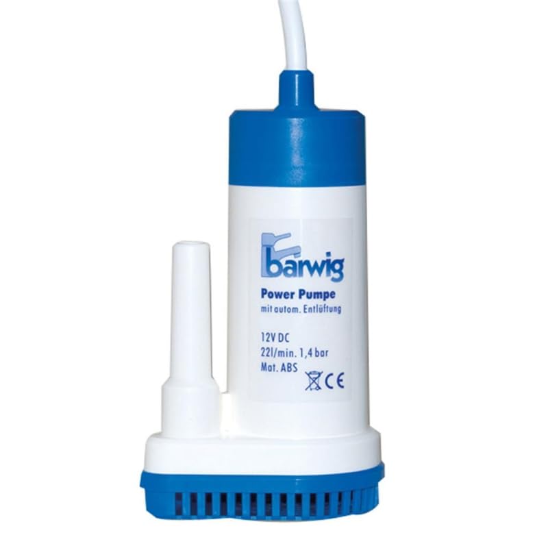 Barwig Tauchpumpe Typ 088 kompatibel zu Knaus Wohnmobilen 12V, 22L, 1,4 bar, 132x78x55 mm