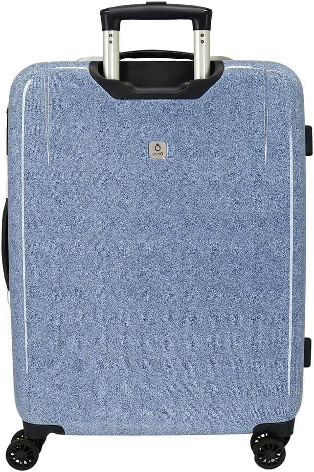 Enso Together Growing Koffer-Set, blau, 55/68 cm, starr, ABS-Kombinationsverschluss, seitlich, 104 l