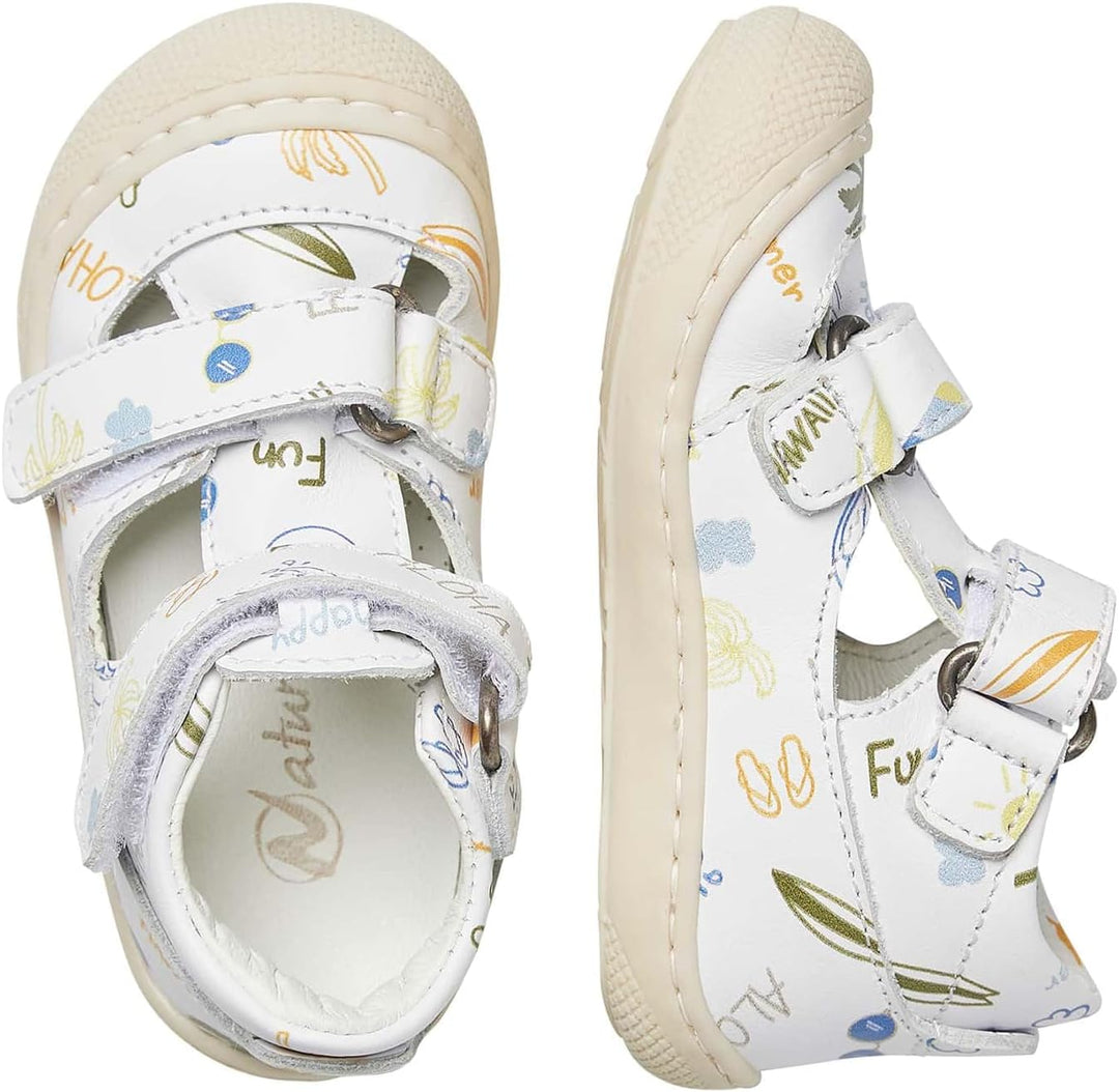 Naturino PUFFY-Halb geschlossene Sandalen 17 EU Weiss, 17 EU Weiss