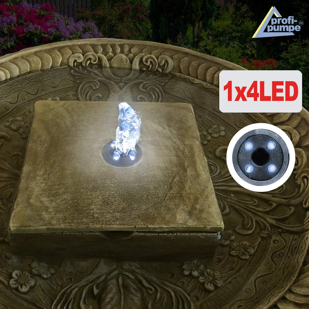 Gartenbrunnen Brunnen Zierbrunnen Zimmerbrunnen Springbrunnen Brunnen mit LED-Licht 230V Wasserfall