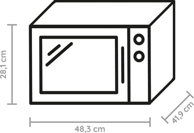 Bauknecht MW 254 SM Grill-Mikrowelle / Kombination Grill und Mikrowelle/ 900 W/ 25 L Garraum/ Quartz