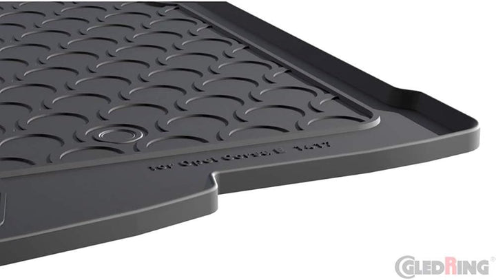 Rubbasol (Gummi) Kofferraumwanne kompatibel mit Opel Corsa E 2014-2019 (Tiefe Ladeboden) Kofferraumm