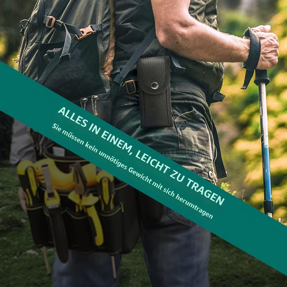 Kleine Geschenke Adventskalender Füllung 12 in 1 Multitool Camping Zubehör, Schneeflocken MultiTool,