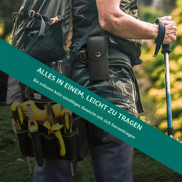 Kleine Geschenke Adventskalender Füllung 12 in 1 Multitool Camping Zubehör, Schneeflocken MultiTool,