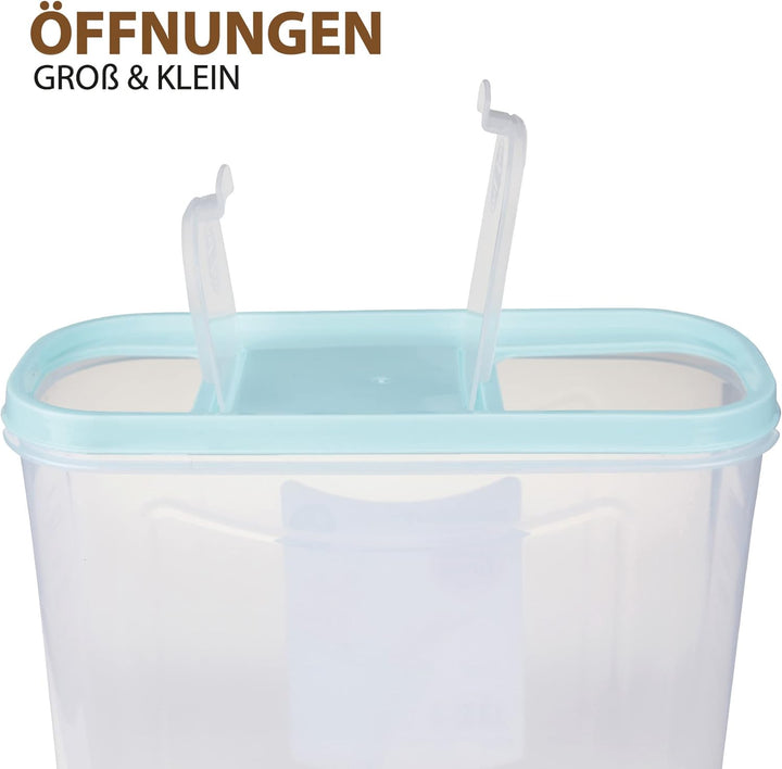 Bestgoodies Vorratsdosen mit Deckel (3er Set - Mix) 4,5 Liter, Luftdicht Schüttdose BPA frei lebensm