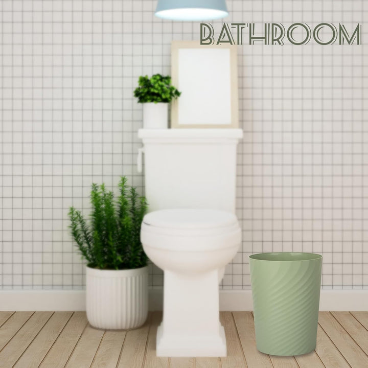 UUJOLY Kleiner Mülleimer aus Kunststoff, für Badezimmer, Waschküche, Küchen, Büros, Kinderzimmer, Sc