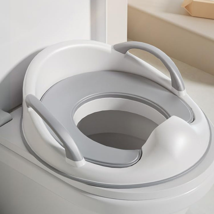 PandaEar Toilettensitz für Babys und Kleinkinder, mit Griffen, für Jungen und Mädchen, mit Griffen,