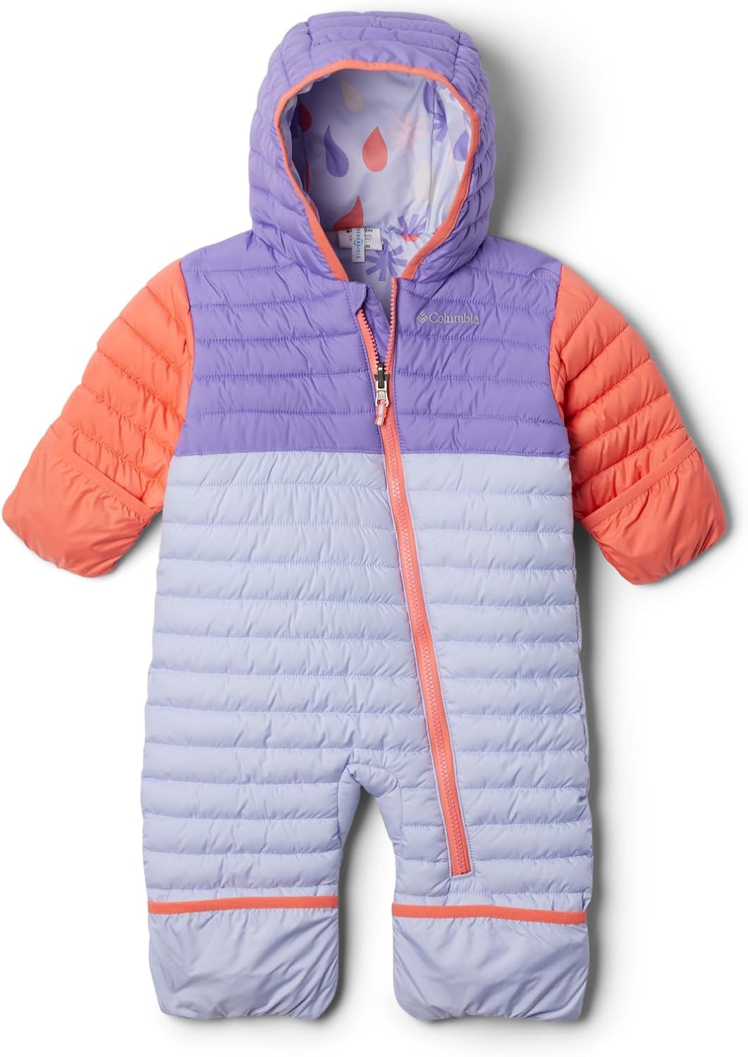 Columbia Unisex Baby Powder Lite 2 Reversible Bunting Schneeanzug-Strampler 3-6 Monate Snowdrift/Pai