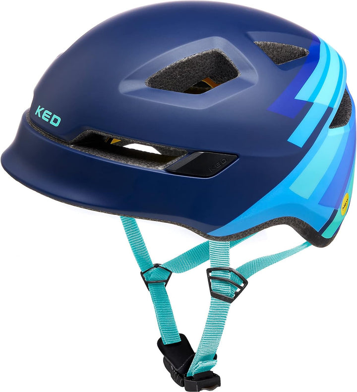 KED Pop MIPS Kinder Fahrrad Helm blau 2023 S | 48-52cm, S | 48-52cm