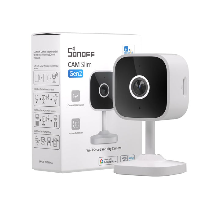 SONOFF CAM-S2 Indoor Security 2.4GHz WiFi Smart Überwachungskameras, 1080P HD, Ultra Clear Night Vis