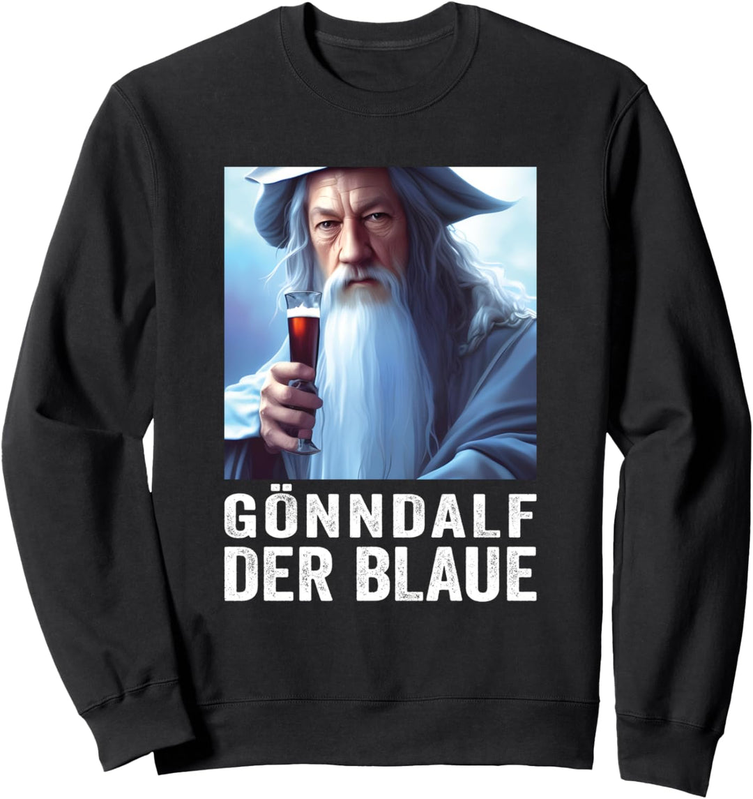 Gönndalf der Blaue - lustiger Biertrinker Bier Spruch Männer Sweatshirt