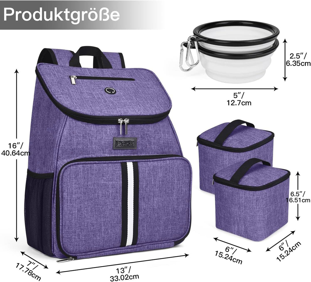 BAGLHER 丨Hundetasche, Fluggesellschaft zugelassener Haustierbedarf Rucksack, Hundereiserucksack Zube
