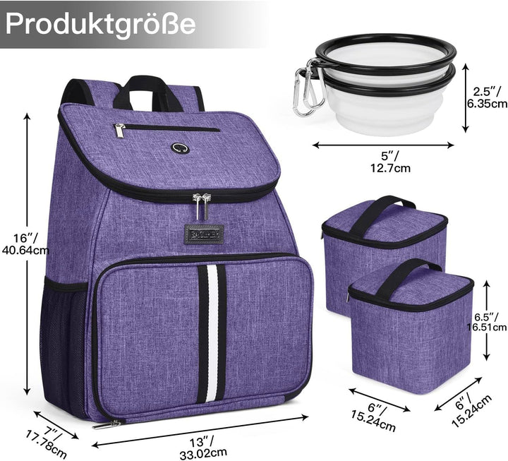 BAGLHER 丨Hundetasche, Fluggesellschaft zugelassener Haustierbedarf Rucksack, Hundereiserucksack Zube