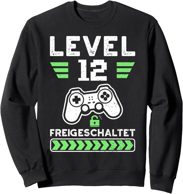 Gaming: Level 12 Freigeschaltet - 12. Geburtstag Sprüche Sweatshirt
