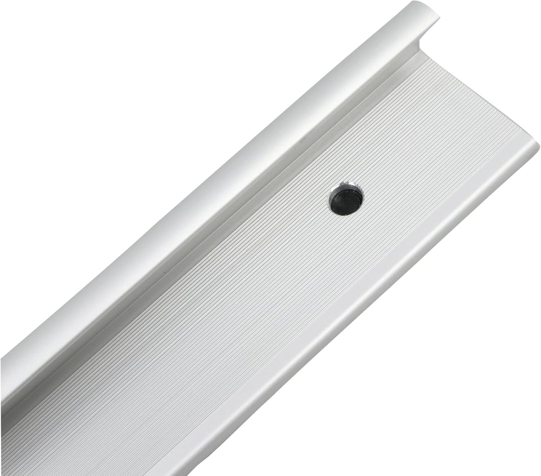 Schneidelineal 155 cm, Aluminium, Sicherheitslineal mit Fingerschutz, Stahlkante und Anti-Rutsch-Bes