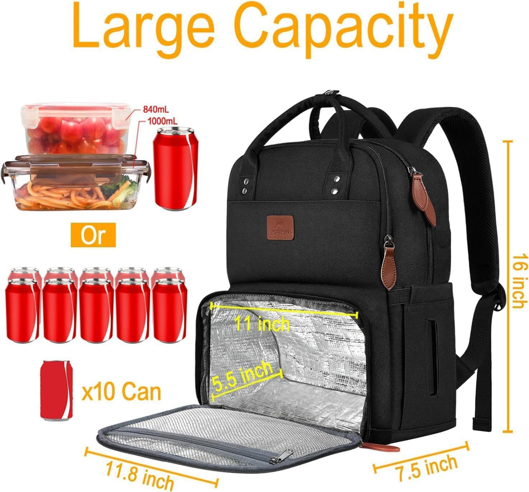 MATEIN Lunch Rucksack, Laptop Rucksack Herren 15,6 Zoll mit Isoliertes Kühlfach, Kühlrucksack mit US