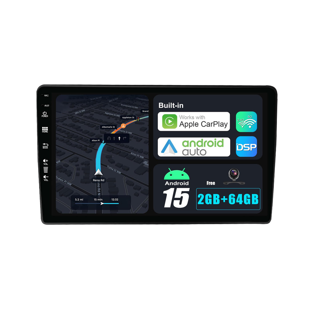 JOYX Android 15 Autoradio Passt für Audi A4 (2003-2011) - [2G+64G] - Eingebaut DSP/Carplay/Android A