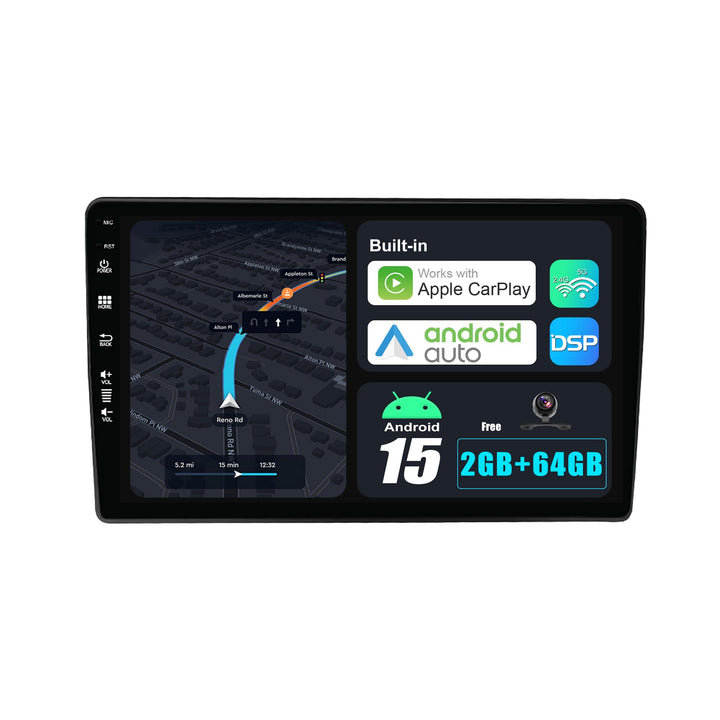 JOYX Android 15 Autoradio Passt für Audi A4 (2003-2011) - [2G+64G] - Eingebaut DSP/Carplay/Android A