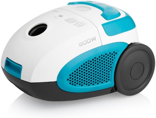 Staubsauger mit Beutel VC068WB I 800 W I ECO-Motor I 2l Volumen I Weiss/Blau