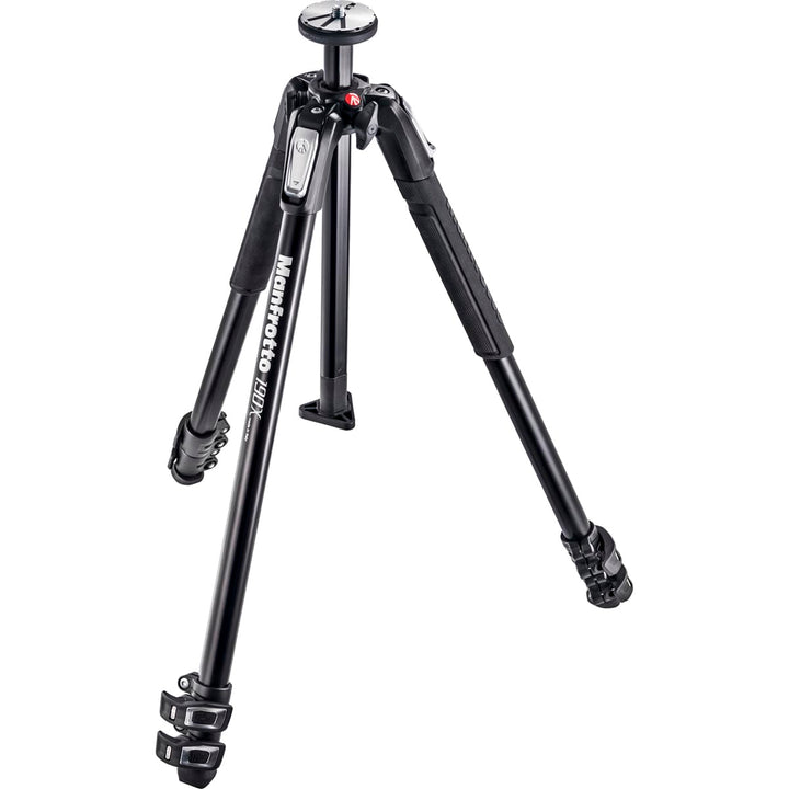 Manfrotto MT190X3 Stativ aus Aluminium, 3 Abschnitte, Schwarz Aluminium 3 Segm Stativ, Aluminium 3 S