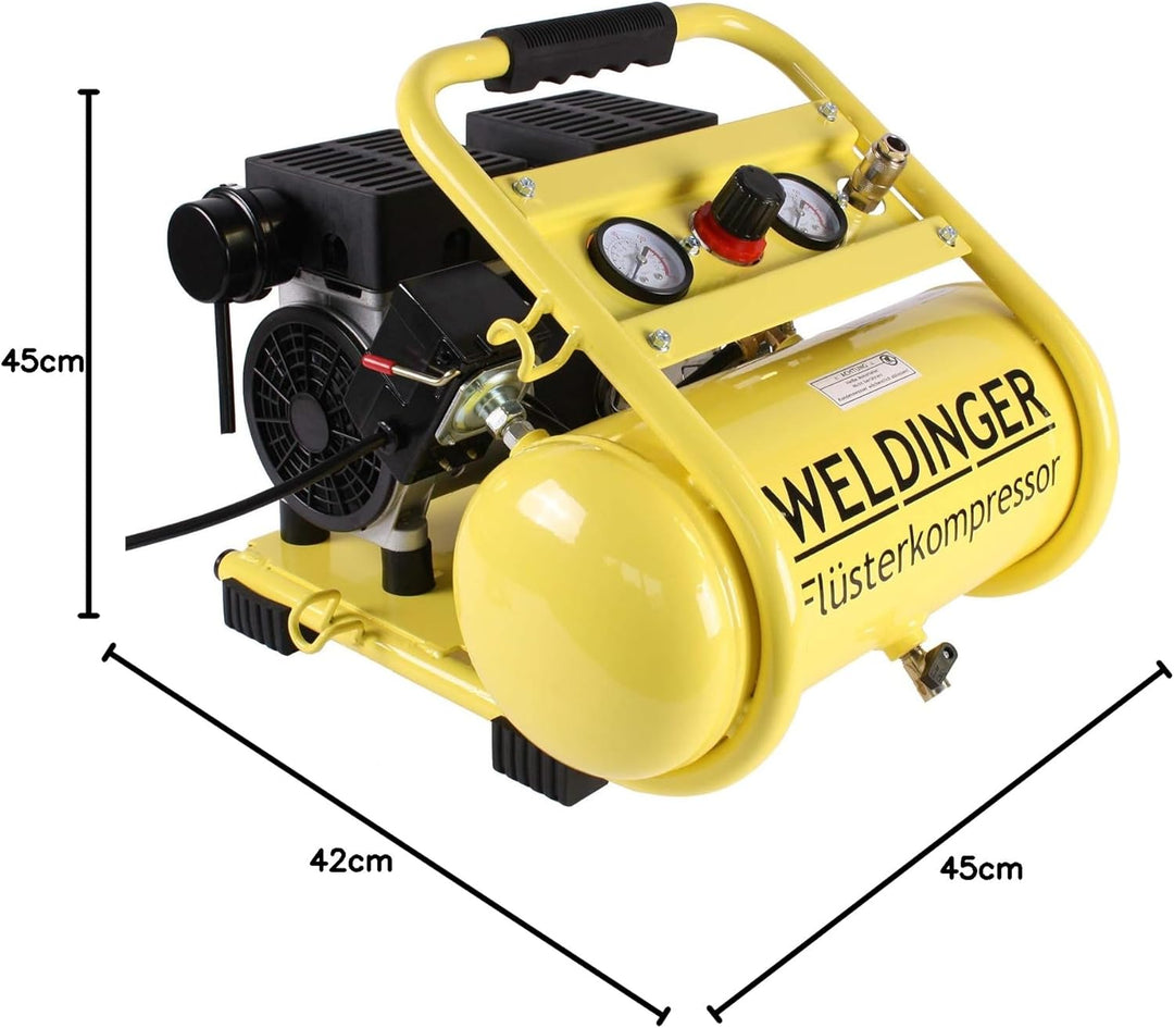 WELDINGER Flüsterkompressor FK 95 compact 750 W Luftabgabe 90 l ölfrei FK 95 compact (einzeln), FK 9