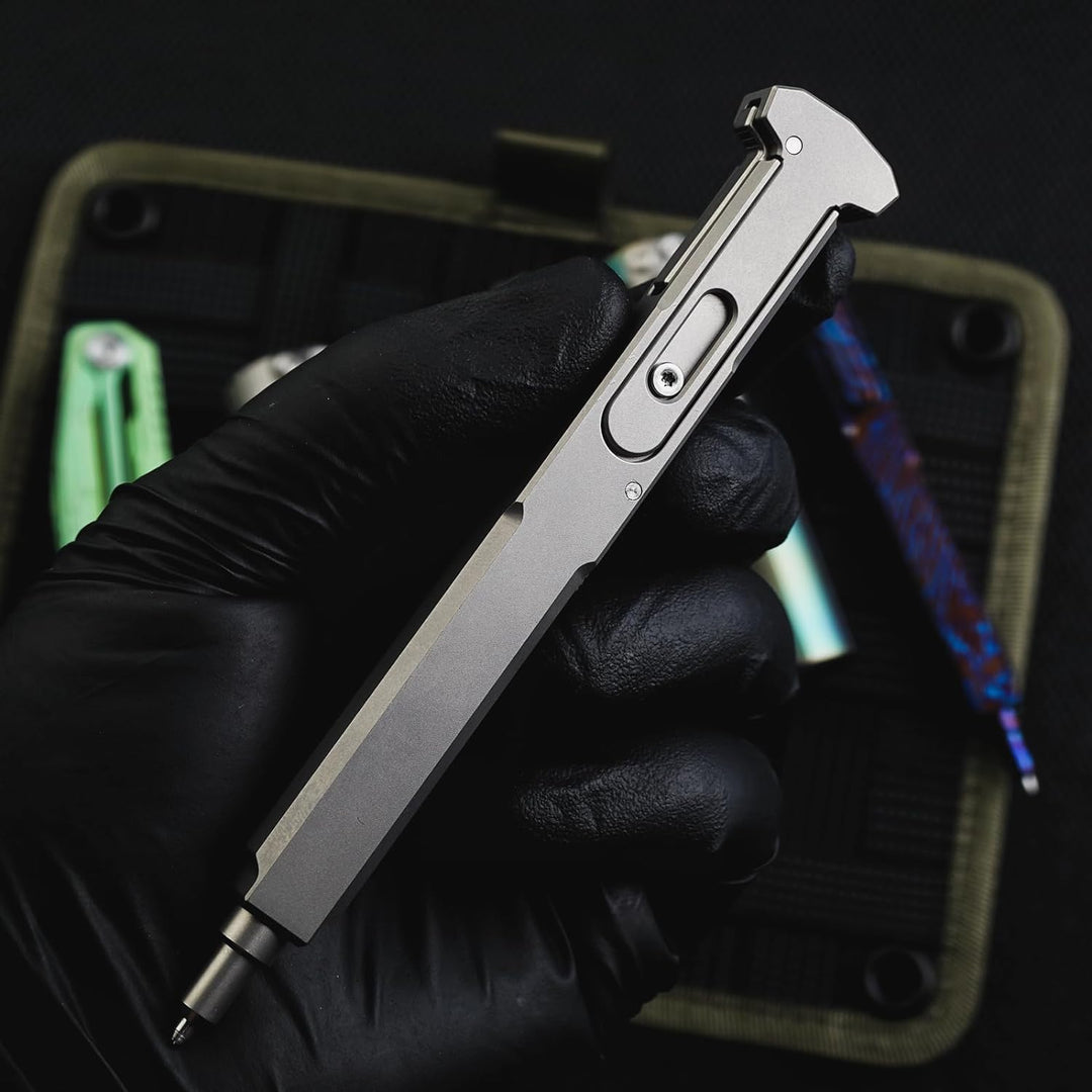 TACTICAL GEEK TActuator12 Tactical Pen - Taktischer Gel Kugelschreiber, Selbstverteidigung, Glasbrec