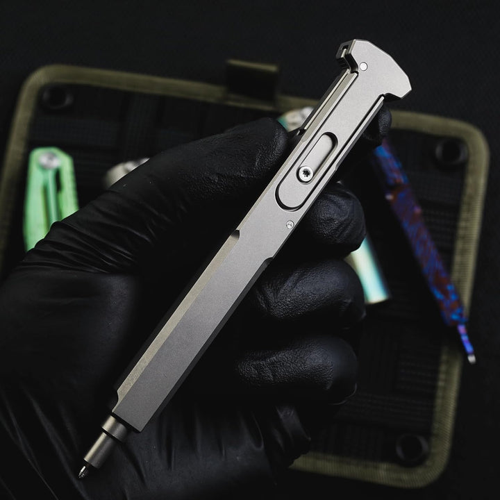 TACTICAL GEEK TActuator12 Tactical Pen - Taktischer Gel Kugelschreiber, Selbstverteidigung, Glasbrec