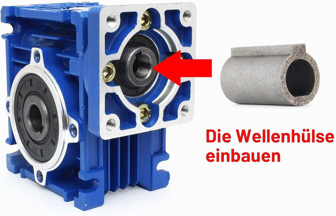RATTMMOTOR 1pc 8mm Wellenmotor auf 11mm Bohrung Adapter für RV030 Schneckengetriebe Untersetzungsget