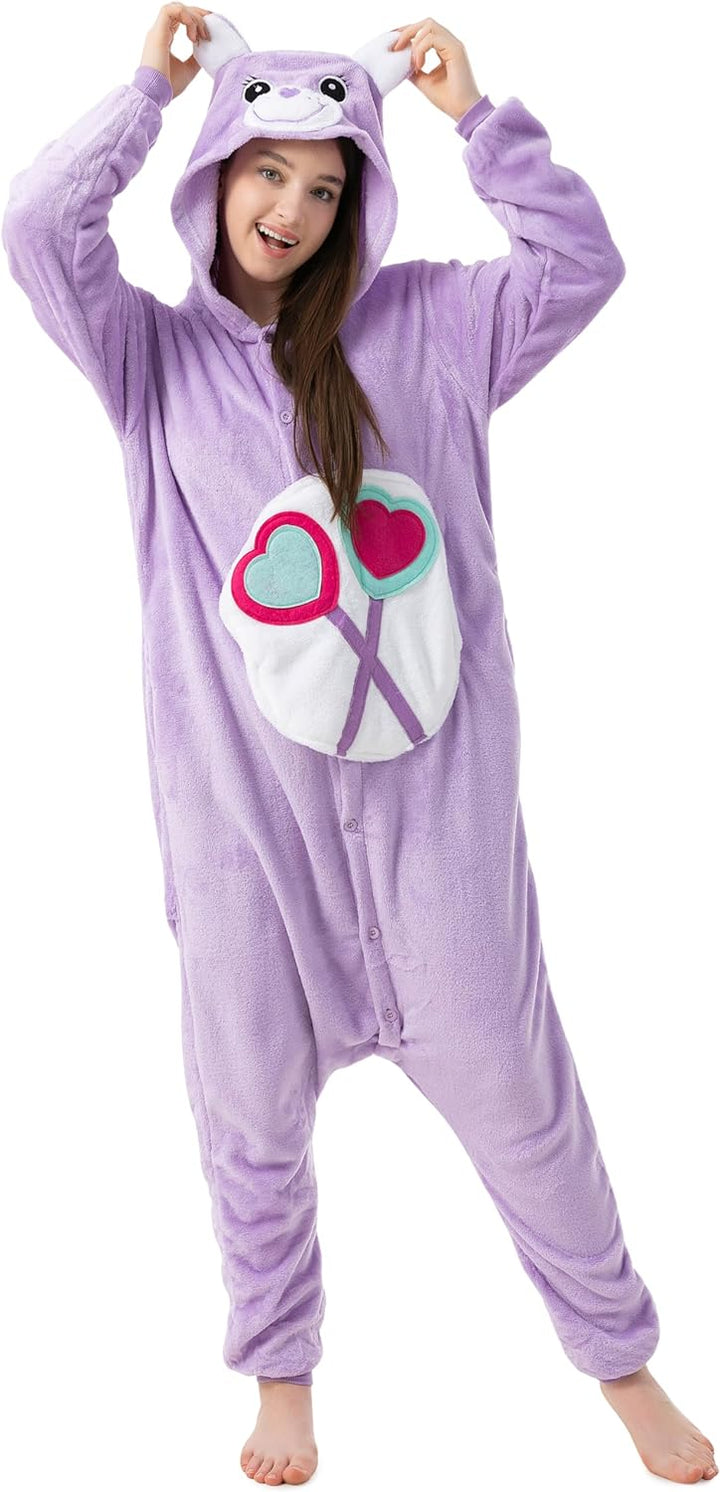 Katara 1744 - Glücksbärchi Onesie Kostüm, Teile-Gern-Bärchi, Party, Karnevals-Kostüm, Verkleidung zu