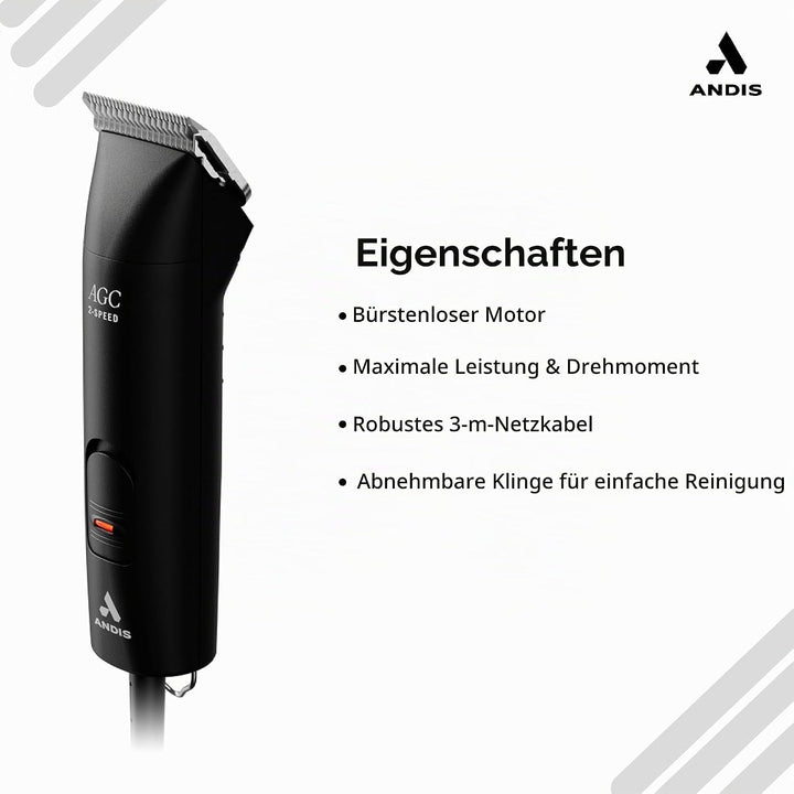 ANDIS Maschine AGC2 / 2 Black Speed GATB Schwarz Einzel-*, Schwarz Einzel-*