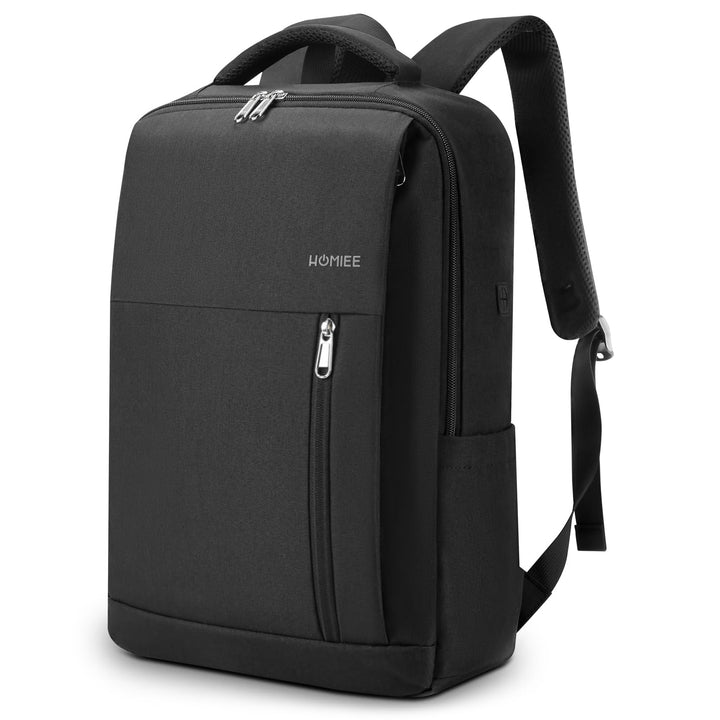 HOMIEE Laptop Rucksack Herren 17 zoll Laptoptasche Schwarz Tagesrucksack Arbeitsrucksack Business Ar