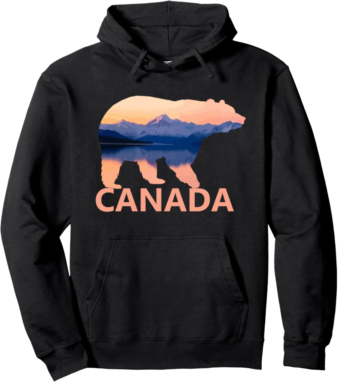 Kanada Bär Grizzly Souvenir Pullover Hoodie