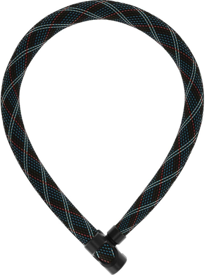 ABUS Kettenschloss IVERA Chain 7210 – Fahrradschloss mit hochflexibler IvyTex-Kunstfaserummantelung
