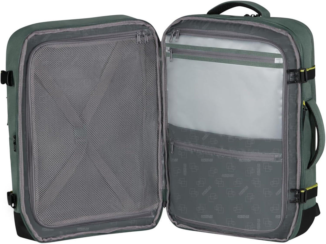 American Tourister Take2Cabin - Erweiterbarer Reiserucksack 17,3 Zoll, 55 cm, 42,5/48,5 l, Grün (Dar