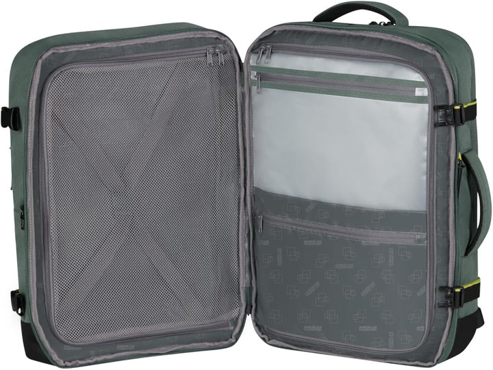 American Tourister Take2Cabin - Erweiterbarer Reiserucksack 17,3 Zoll, 55 cm, 42,5/48,5 l, Grün (Dar