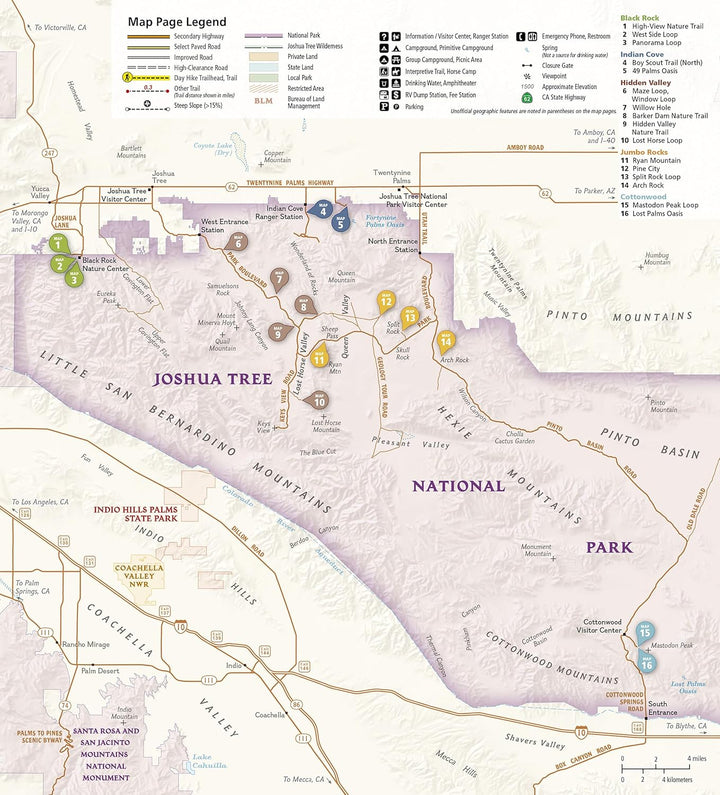 Joshua Tree National Park: Trail Illustrated Topo Map Guide (National Geographic Topographic Map Gui