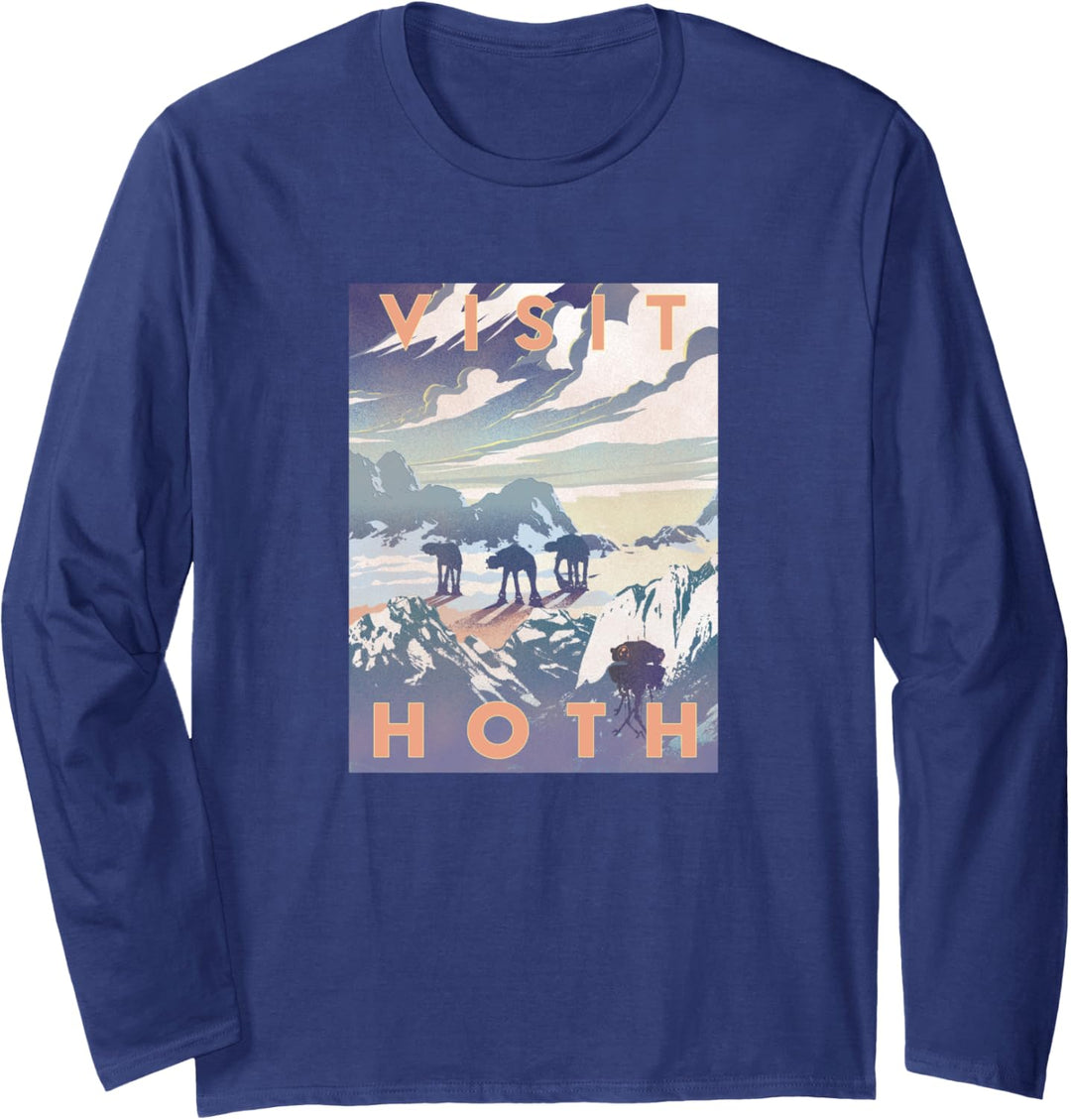 Star Wars Visit Hoth Poster Langarmshirt