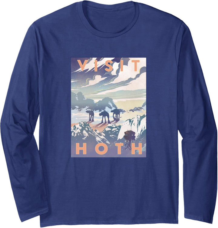 Star Wars Visit Hoth Poster Langarmshirt