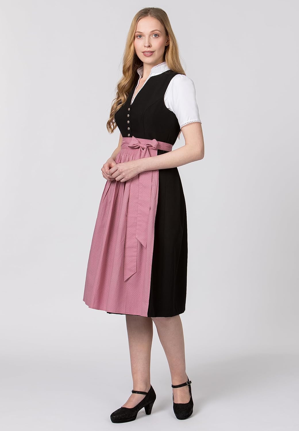 Stockerpoint Damen Schürze Molina Dirndlschürze, Altrosa, Regular