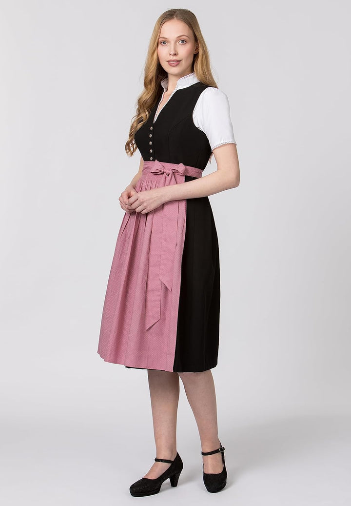 Stockerpoint Damen Schürze Molina Dirndlschürze, Altrosa, Regular