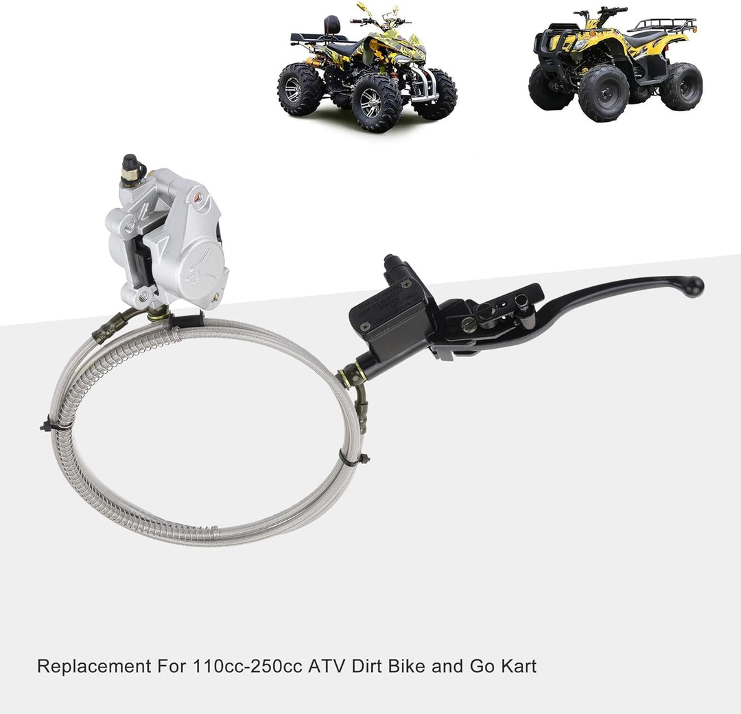 GOOFIT Bremszylinder Rückhandscheibenbremse Assy Ersatz für 110cc 125cc 150cc 200cc 250cc ATV & Scoo