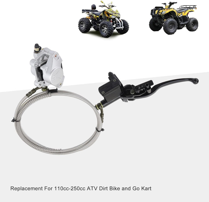 GOOFIT Bremszylinder Rückhandscheibenbremse Assy Ersatz für 110cc 125cc 150cc 200cc 250cc ATV & Scoo